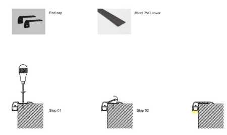 Aluminium LED Treppen-Stufen Profile BT-LL-ALP024-R 1m länge