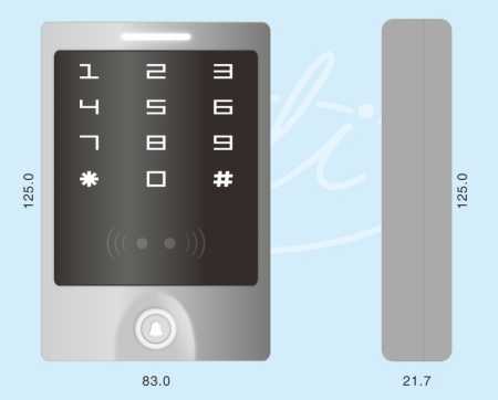 Code lock, standalone access control, keypad, keypad, waterproof IP 65, touch