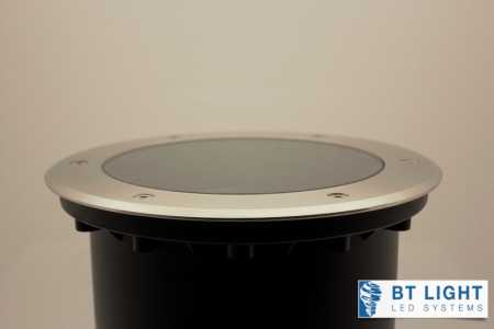 LED Bodenstrahler 30W / LED Bodeneinbaustrahler 30 W, Schwenkbar 25°, Dali, 3000K