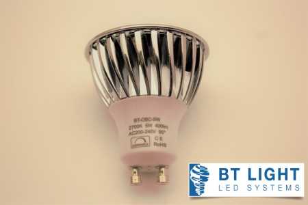 LED Leuchtmittel, 5W, GU10, COB