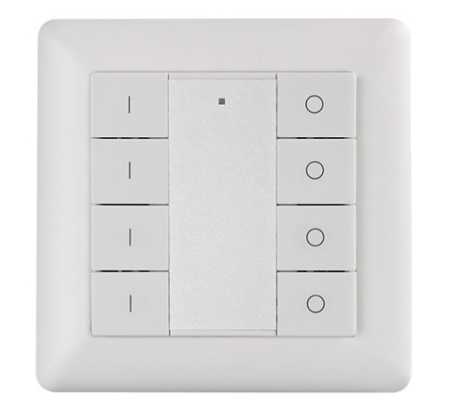 Single Color Wall Mounted Z wave Push Button Secondary Controller Light Switch SR-ZV9001K8-DIM