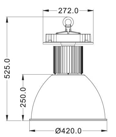 Hallenlampe LED, 50W