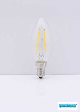 LED Leuchtmittel, 2W 360° E14 LED Filament bulb C35