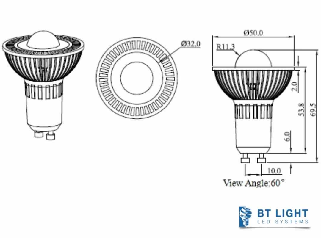 LED Leuchtmittel, 10W, GU10, CREE XT-E