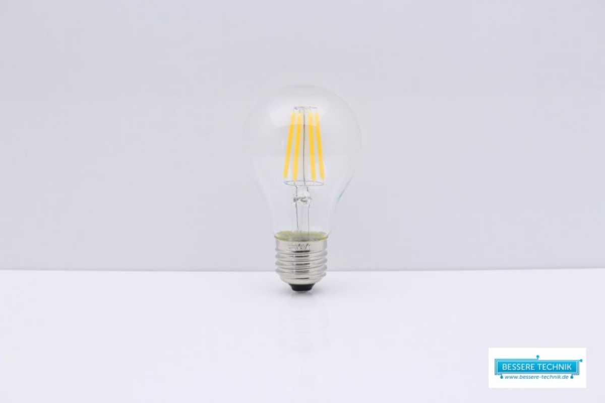 LED Leuchtmittel, 8W Dimmbar, 360° E27 LED Filament bulb A60