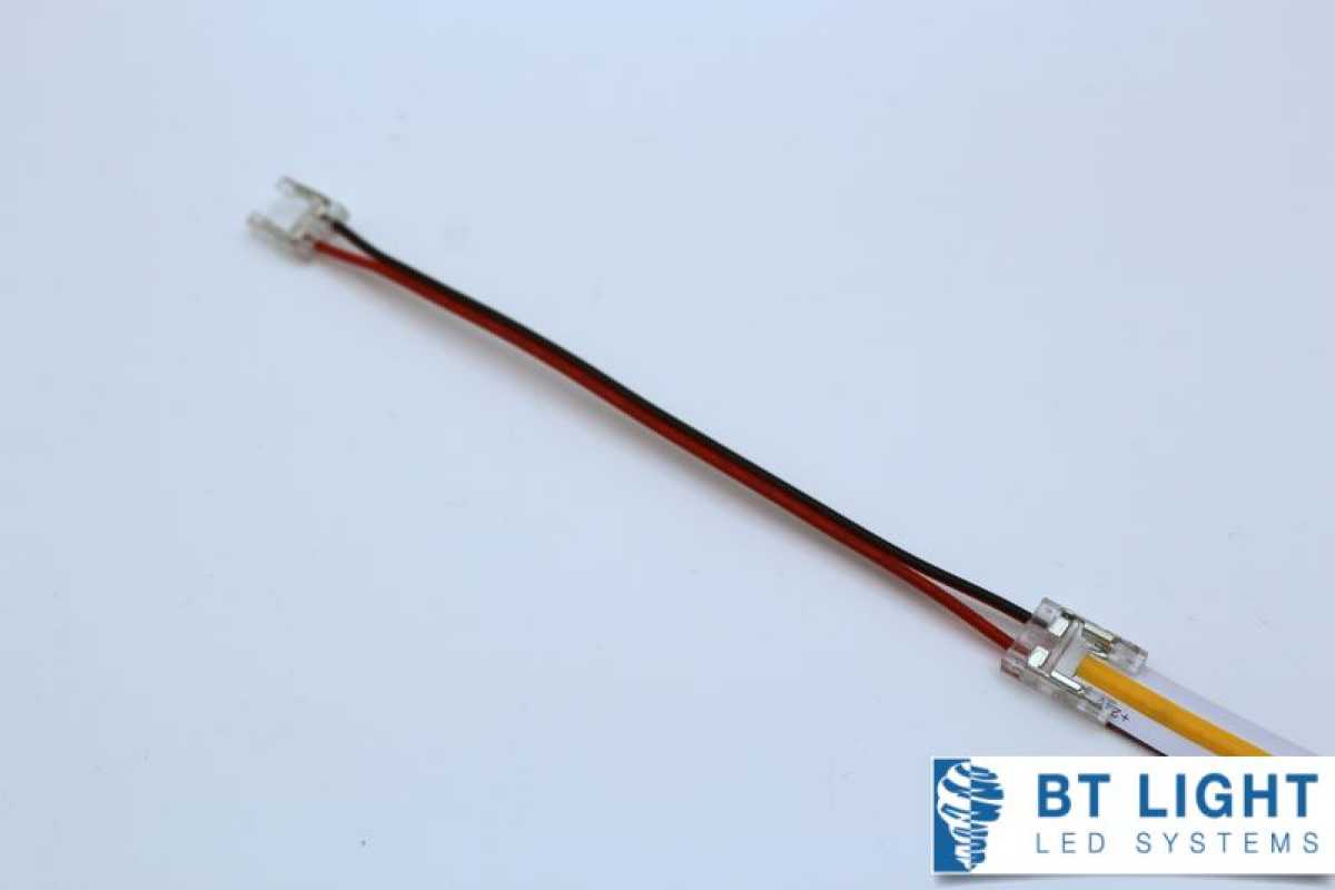 LED Band Steckverbinder 2pol, 15cm Kabel, Verlängerung für LED COB Streifen