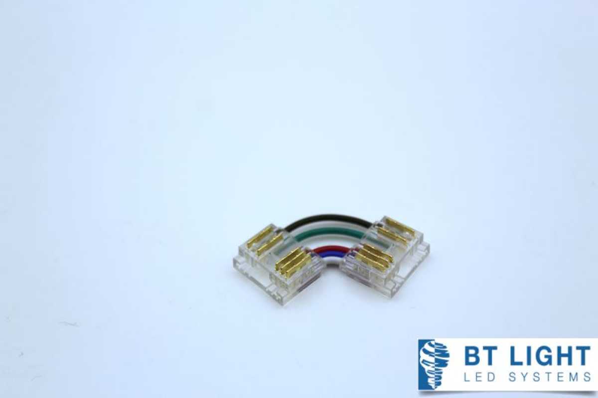 LED Band Steckverbinder 5pol, 90° Kabel, Verlängerung für LED RGBW COB Streifen