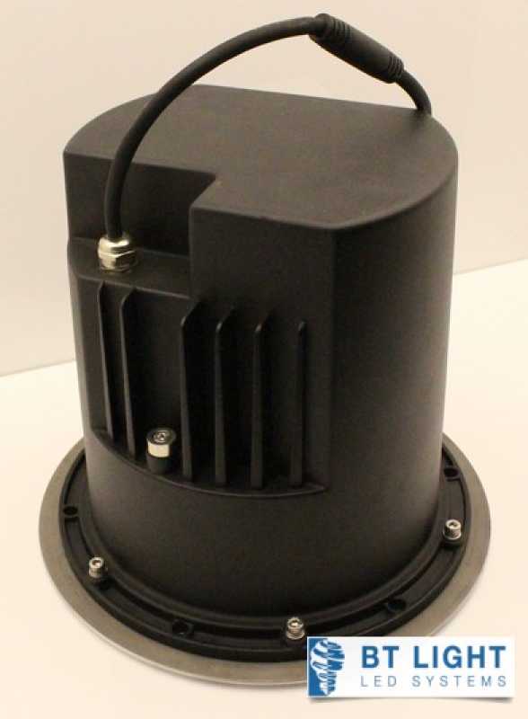 LED Bodenstrahler 30W / LED Bodeneinbaustrahler 30 W, Schwenkbar 25°, Dali, 3000K