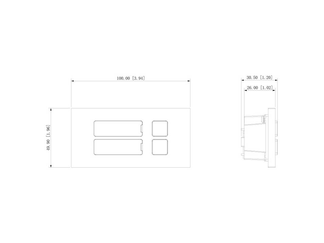 2 Klingeltaste kaskadierbar L-TA-5702