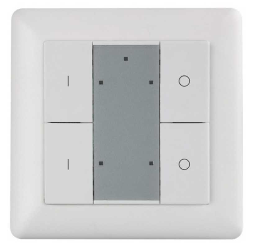 Single Color Wall Mounted Z wave Push Button Secondary Controller Light Switch SR-ZV9001K4-DIM