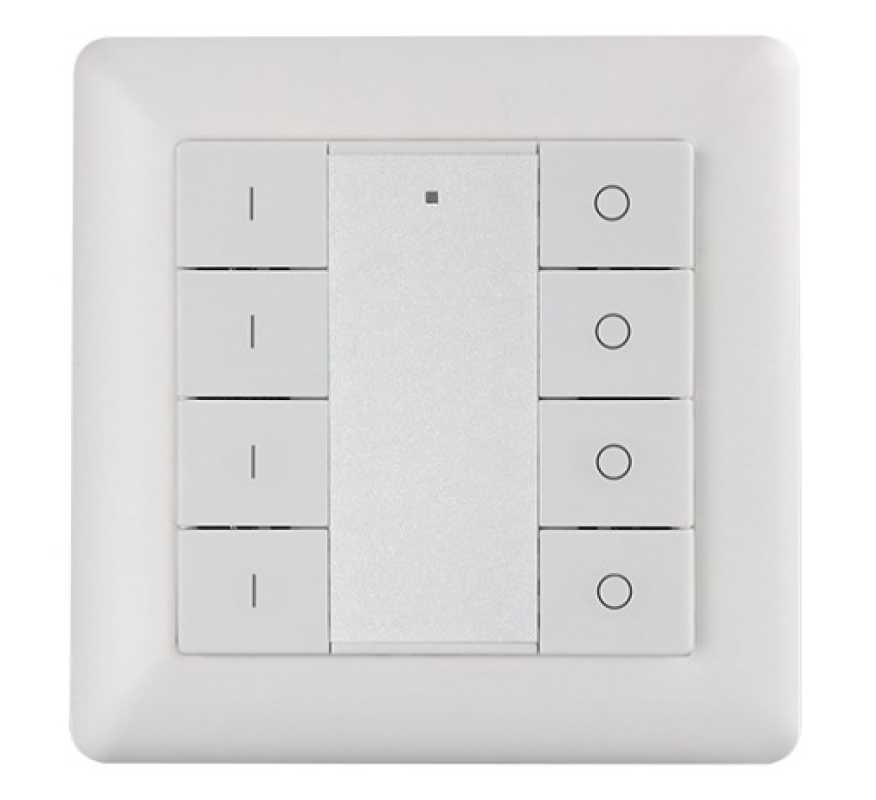 Single Color Wall Mounted Z wave Push Button Secondary Controller Light Switch SR-ZV9001K8-DIM