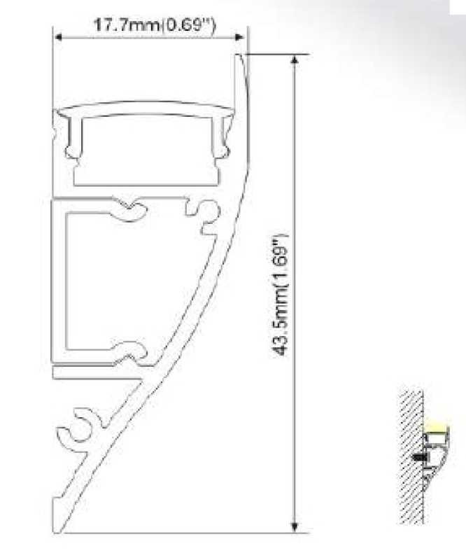 Aluminium LED Profil BT-LL-ALP062