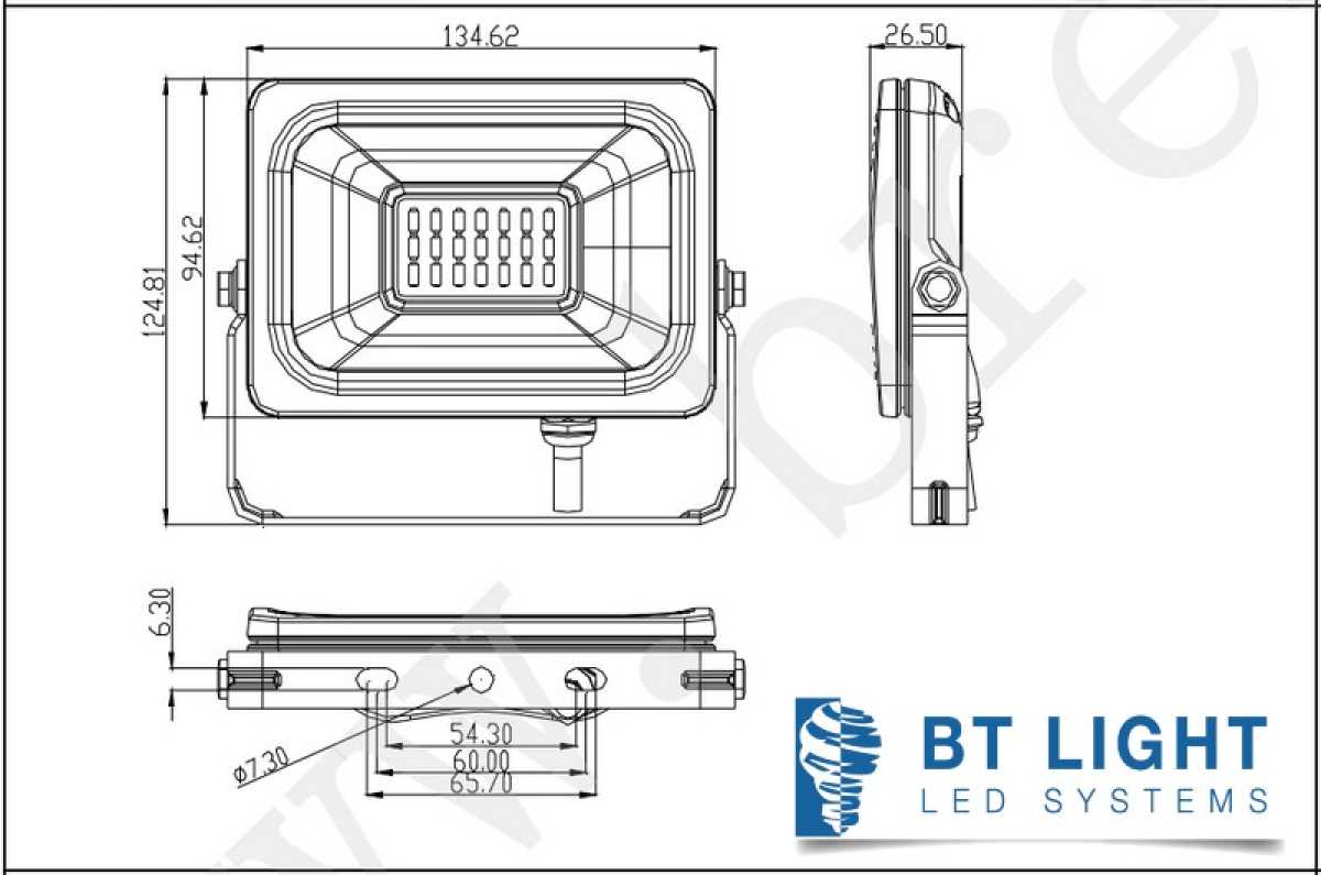 10W LED Fluter modern und Slim Gehäuse, LED Außenstrahler, Scheinwerfer, IP65
