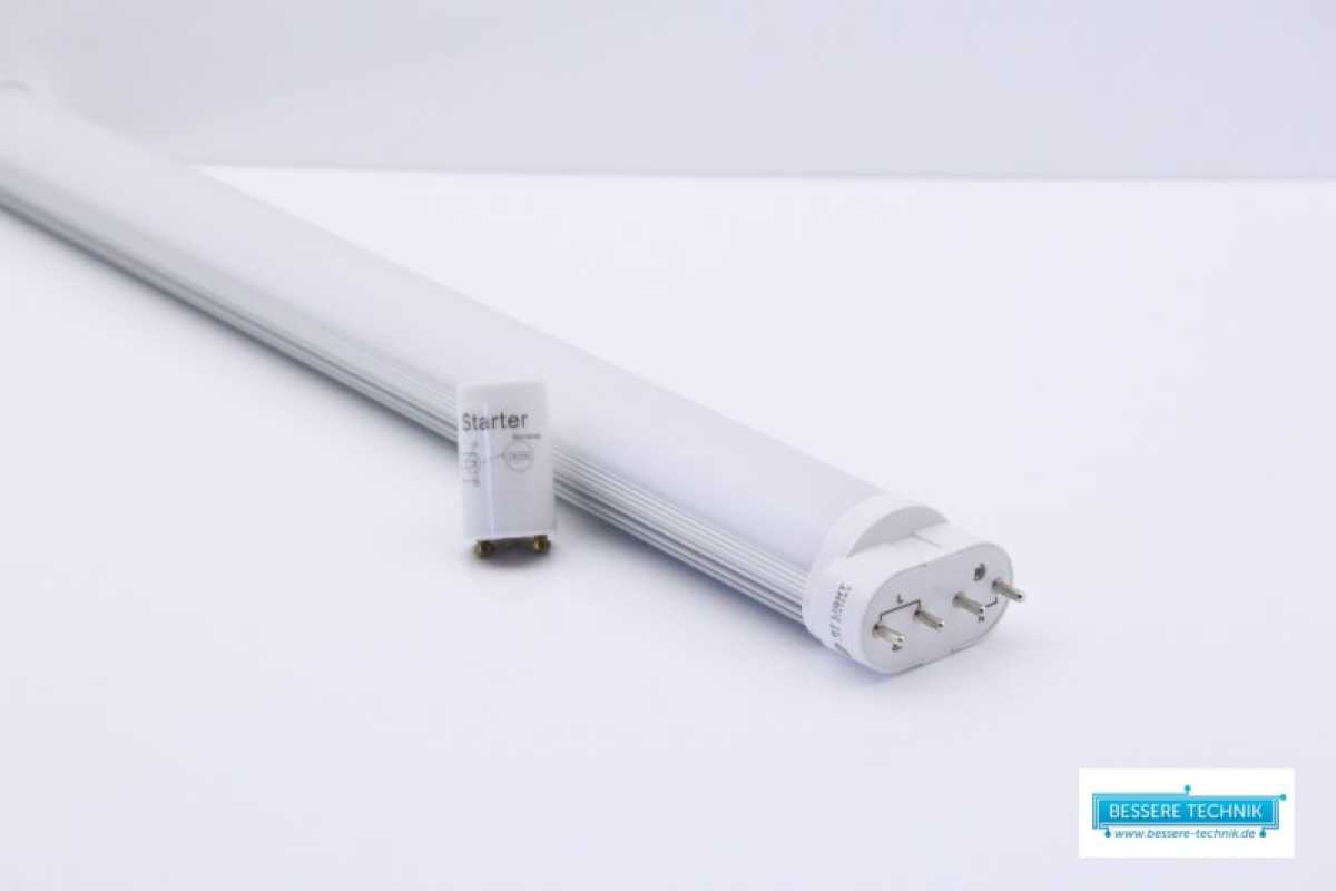 LED lamps, 18W, 2G11, LED tube, retrofit lamp, incl. LED starter