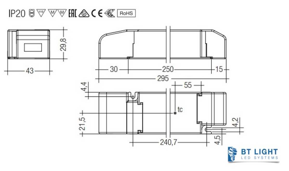 Tridonic, LED Treiber 24V 100W Dimmbare Konstantspannungstreiber, LCA 100W 24V one4all SC PRE