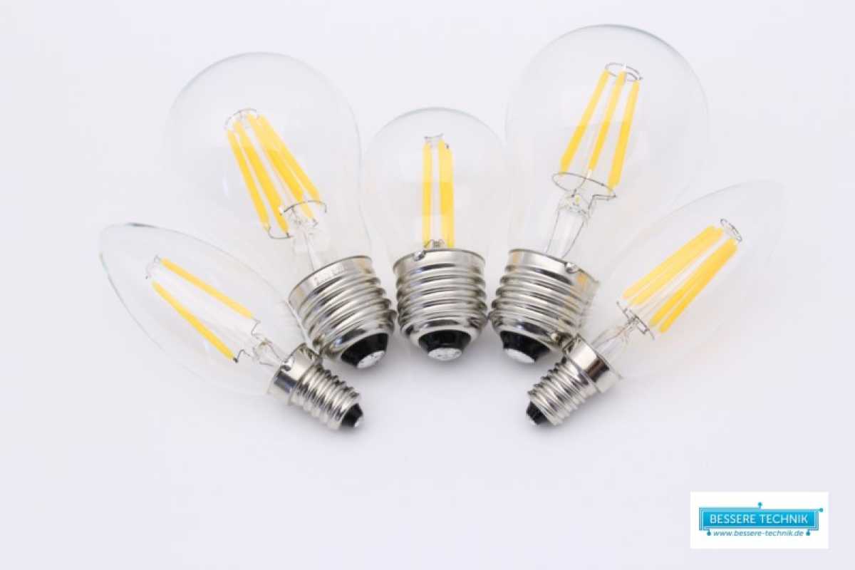 LED Leuchtmittel, 2W 360° E14 LED Filament bulb C35