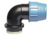 Anschlussverschraubung, Klemmfitting, Winkel 90° mit Innengewinde 28150