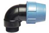 Anschlussverschraubung, Klemmfitting, Winkel 90° mit Aussengewinde 28850