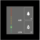 LCN-GSA4B, Luftqualitätsensor mit vier Tasten in schwarz