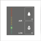 LCN-GSA4W, Luftqualitätsensor mit vier Tasten in weiß